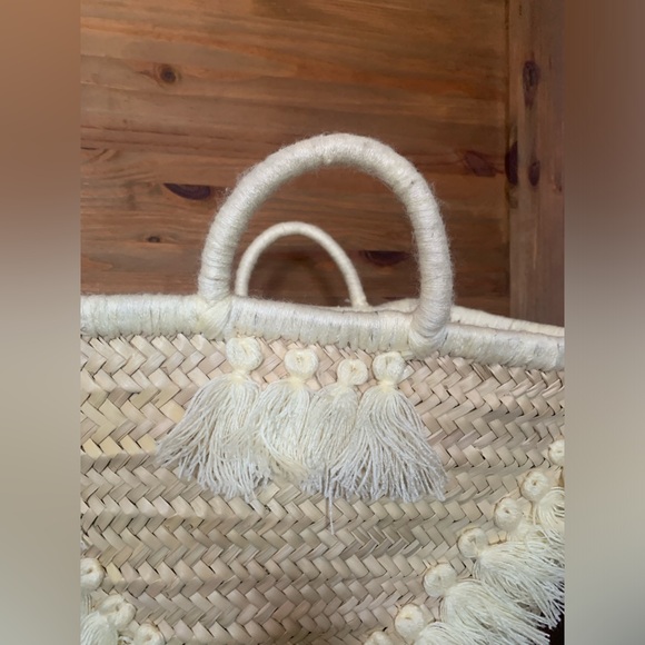 Brand NEW handmade picnic basket Moroccan tote basket - Picture 2 of 7